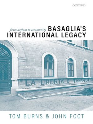 cover image of Basaglia's International Legacy